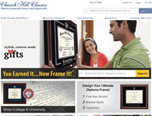 Tablet Screenshot of diplomaframe.com